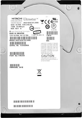 Produktbild von Festplatte Hitachi HUS103073FL3800 73GB 10000Rpm U320 80-PIN 3,5" Zoll