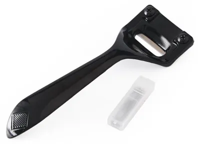 Leder-Super-Skiver mit 3 Klingen, schwarz, professionell