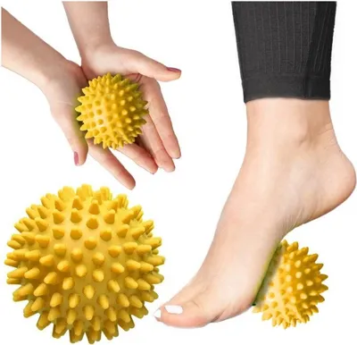 Zdjęcie produktu dla piłka sensoryczna 10 cm żółta