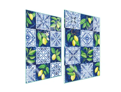 Produktbild von Glasschutzplatte Für Küche 2X35X52 Mosaik