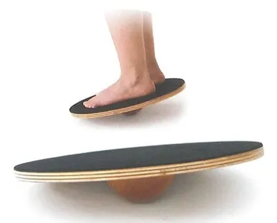 Produktbild von SISSEL Balance Board Dynamic, Balance Board, Schwarz, Braun, 150 kg, Holz, 400 mm, 60 mm