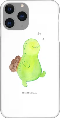 Produktbild von Mr. & Mrs. Panda Iphone 11 Pro Handyhülle Schildkröte Pfeifen - Weiß - Geschenk, Schildkröten, Handy Case, Lebensfreude, Depression, Premium Kunststoff