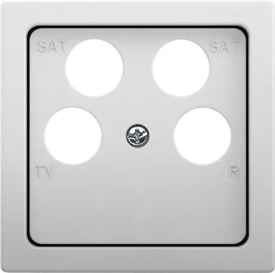 Produktbild von Busch Jaeger 1743/10-04-866 Zentralscheibe Abdeckung für 4-fach Antennendose Pur edelstahl