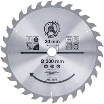 Image de Lame de Scie Circulaire Métal Dur 190 x 30 x 2,5 mm - 24 Dents - Précision et Durabilité - D-Work