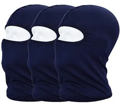 Immagine prodotto di Scaldacollo protettivo UV, maschera per il viso, ideale per ciclismo e attività all'aperto, confezione da 3 pezzi, colore blu navy