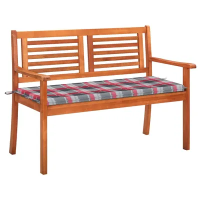 Produktbild von CLORIS 2-Sitzer-Gartenbank mit Auflage 120 cm Massivholz Eukalyptus 3060982