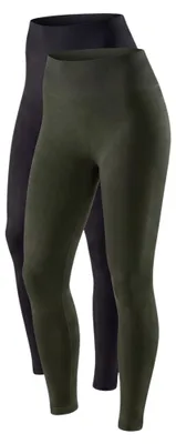 Produktbild von Thermoleggings Damen Skiunterwäsche 38 bis 50 Komfortbund angeraute Leggings