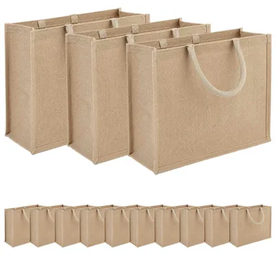 Produktbild von Jute-Handtaschen 50 Natur 42 x 33 x 19 cm 100% Tossa-Jute