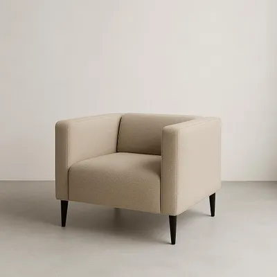Image de Fauteuil moderne et confortable CALMO beige- idéal pour le salon !
