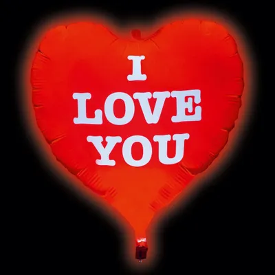 Produktbild von TIB Heyne Folienballon LED-Gigaloon HERZ - I love you