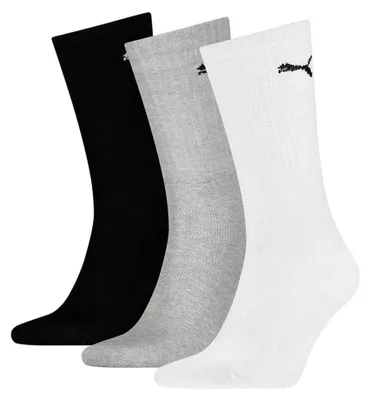 Immagine prodotto di Puma - Calzini da uomo/donna unisex - Sport (confezione da 3) PP632 (43 EU - 45,5 EU) (bianco/nero/grigio)