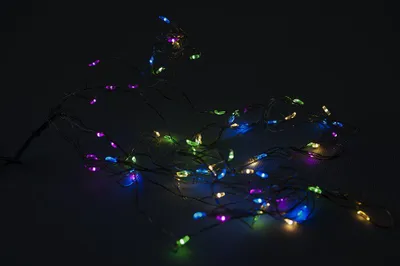 Obrázek produktu pro Vánoční dekorativní osvětlení, drátky, 64 LED, barevné