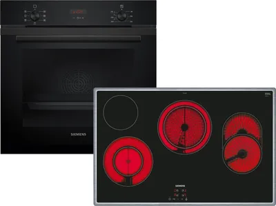 Produktbild von Siemens EQ224EA01Z, Keramik, 4 Zone(n), Glaskeramik, Schwarz, Berührung, 79,5 cm