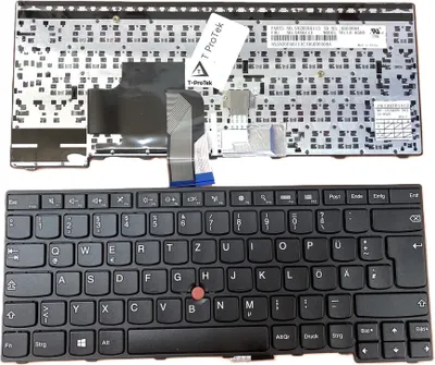 Produktbild von DEUTSCHE - Tastatur mit Trackpoint kompatibel für LENOVO IBM ThinkPad E450c Serie