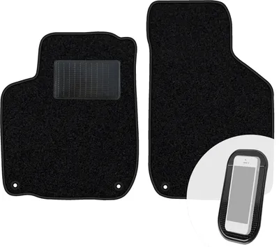 Obrázek produktu pro moto-MOLTICO Přední podlahové rohože do auta Velours Car Mats Black Sada rohoží do auta 2-dílná vhodná pro VW Golf IV Bora 1998-2005