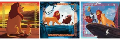 Image de Puzzle simba le roi avec ses amis 3 x 48 pièces - clementoni - 25323