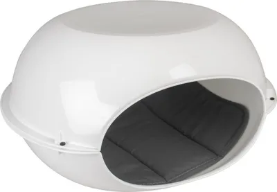 Immagine prodotto di Duvo+ Igloo per gatti con cuscino, bianco