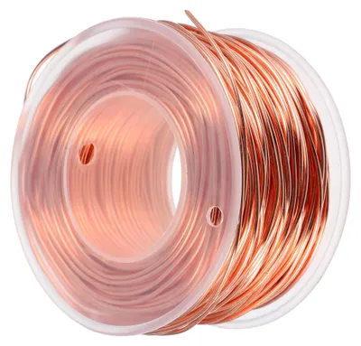 Produktbild von Kupferdraht 1,0mm x 40m für Garten und Elektrokultur Reines 99,9% Kupfer Vielseitig für Bastelarbeiten und Pflanzenstützen