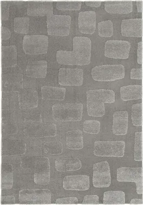 Produktbild von Steffensmeier Kurzflor Teppich Meran | Wohnzimmerteppich | modern,stylisch, Tupfen Anthrazit, Größe: 80x150 cm