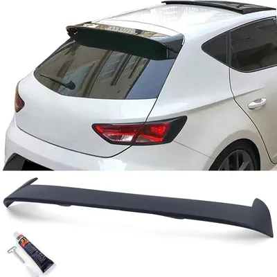 Obrázok produktu pre Spoiler na zadnú časť vozidla, čierna matná farba, pre model Seat Leon III (5F) od roku 2012 do roku 2020
