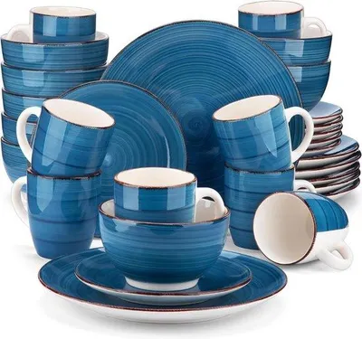 Obrázek produktu pro Porcelánová jídelní sada pro 8 osob, elegantní