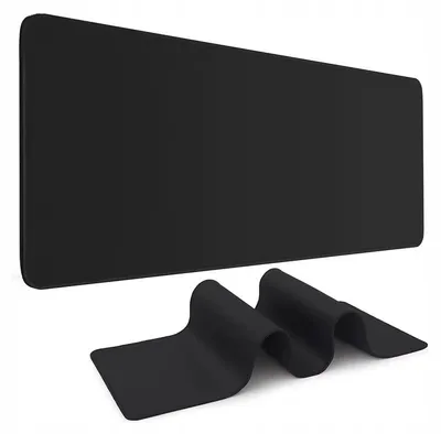 Produktbild von Große schwarze Mausmatte für Gaming und Büro, 80 x 30 cm, 4 mm