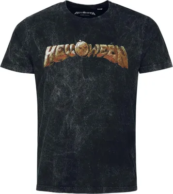 Produktbild von Helloween T-Shirt Herren Volume Logo grau Band-Merch, Bands 100% Baumwolle S