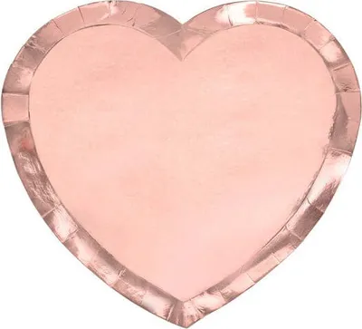 Produktbild von Herzteller, Roségold, 21x19cm (1 Packung / 6 Stk.)