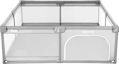 Zdjęcie produktu dla Kojec dla niemowląt, 2000 x 1490 mm Duży kojec dla małych dzieci, ogrodzenie dla niemowląt do użytku wewnątrz i na zewnątrz z 50 piłeczkami oceanicznymi, drzwiami zapinanymi na zamek błyskawiczny i oddychającą siatką, centrum aktywności dla niemowląt i małych dzieci bez szczelin