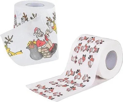 Produktbild von Famanu Toilettenpapier Festlich und Lustig - 2 Rollen