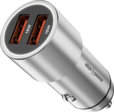 Obrázok produktu pre Nabíjačka do auta AlzaPower X520 Fast Charge 18W strieborná