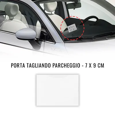 Image de Tasca porte Kennzeichnung Parcheggio voiture, blanc, 7 x 9 cm