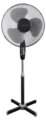 Image de Ventilateur sur pied Esperanza EHF001KE 40 cm (16 pouces), noir et gris