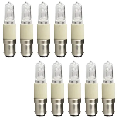 Produktbild von 10 x Eco Leuchtmittel Röhre 100W B15d klar, Ø13x80mm, stufenlos dimmbar, kompatibel mit Halolux Ceram