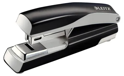 Obrázok produktu pre Leitz NeXXt 55050095, 30 listy, Čierna, Strieborná, Ploché zošívanie, 26/6, Kov, Plast, 80 g/m²