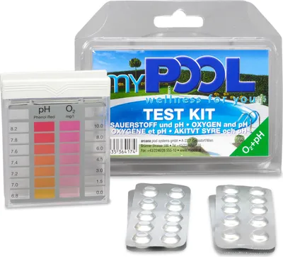 Produktbild von myPOOL Sauerstoff/pH Testgerät inkl. 2x20 Tabletten