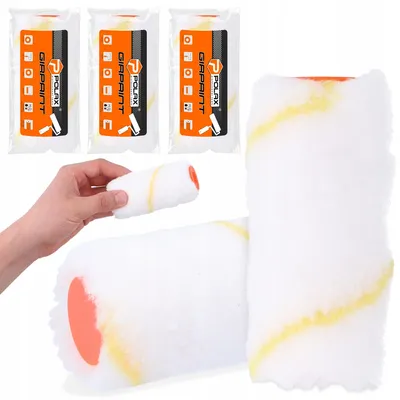 Produktbild von Polax Ersatz-Farbrolle 10 cm Poliacryl für Farben, 3 Stück