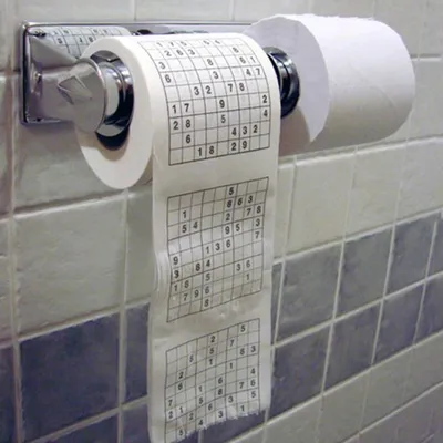 Produktbild von Holz Zellstoff Material Neuheit lustige Zahl Sudoku gedruckt Bad lustig Toilettenpapier