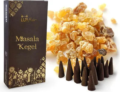 Produktbild von Räucherkegel Masala Weihrauch