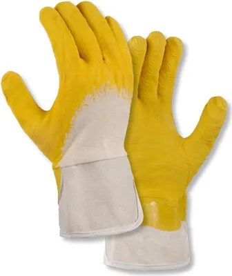 Productafbeelding van 12 paar universele handschoenen, gecoat met latex, maat 10
