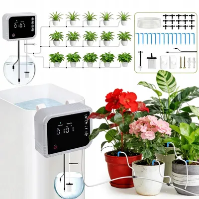 Zdjęcie produktu dla Automatyczny System Nawadniania Kropelkowego Sterowany Aplikacją Do Roślin