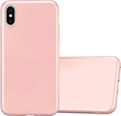 Produktbild von Cadorabo Schutzhülle für Apple iPhone XS MAX Hülle in Rosa Handyhülle TPU Silikon Etui Cover Case