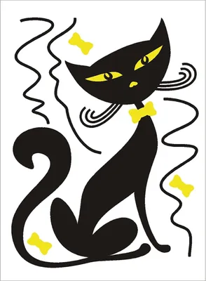 Produktbild von AG Design Wandstickers Charmante Katze, 65 x 85 cm