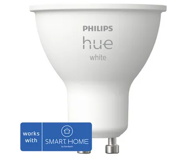 Obrázek produktu pro Philips Hue White GU10 – inteligentní bodové světlo, Chytrá žárovka, Bluetooth/Zigbee, Bílá, LED, GU10, GU10