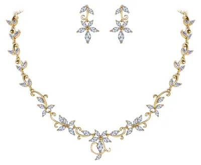 Productafbeelding van Sieraden Set voor Bruiden met Marquise Cubic Zirconia