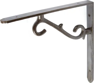 Produktbild von Scroll Eisen Regal-Halterung Gusseisen Antike Vintage Wandhalterungen 205mm RAW