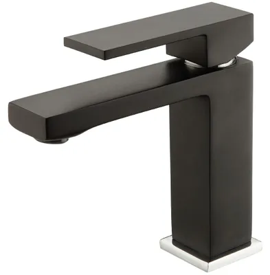 Image de Fangolo mitigeur lavabo bas noir Essebagno