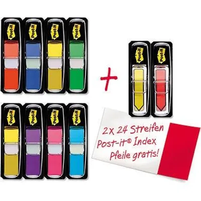 Immagine prodotto di Marcatore adesivo Post-it Index Mini, 11,9 x 43,2 mm, 8 colori