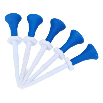 Immagine prodotto di 5pcs Golf Tees Holder plastica 85 millimetri lunghezza regolabile dado esagonale Golf formazione accessori