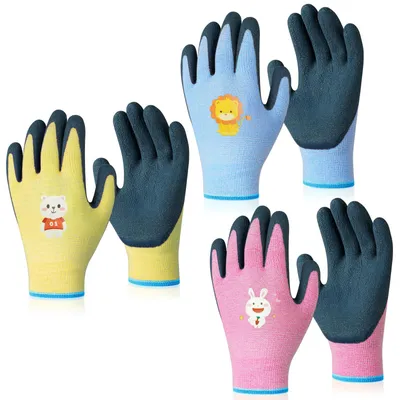 Produktbild von 3 Paar Kinderhandschuhe – Arbeits- und Gartenhandschuhe